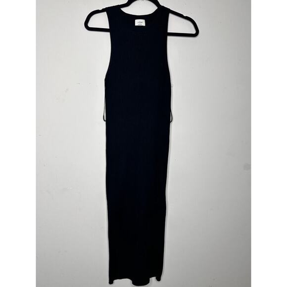 Aritzia Wilfred Ribbed Knit Sheffield Midi Dress - Picture 1 of 6